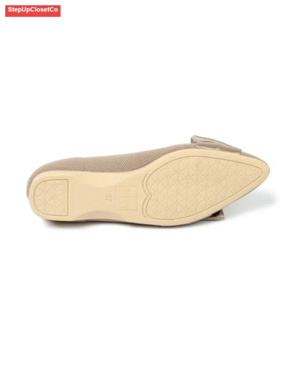 Pointed Toe Knit Mary Jane Ballet Flats Slip-On Shoes with Arch Support